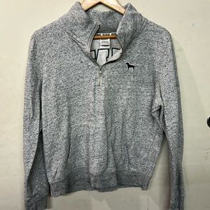 Pink Victoria Secret’s half zip sweater